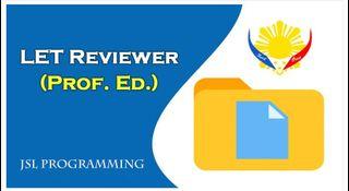 LET Reviewer 2022 - Professional Education