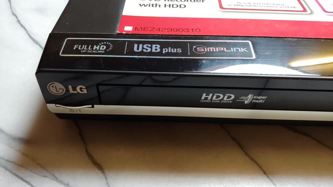 LG DVD Recorder with HDD RH387H, 家庭電器, 電視 & 其他娛樂, 藍光及播放器 Carousell