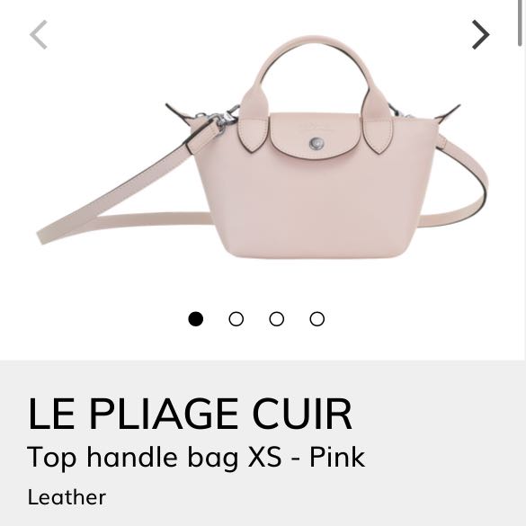 Longchamp Le Pliage Cuir XS Leather Top-Handle Bag
