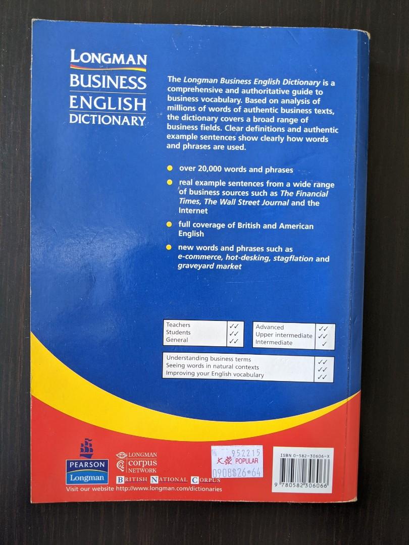 Longman Business English Dictionary, Hobbies & Toys, Books & Magazines
