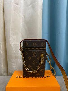 Louis Vuitton Phone Box Case Green Brown Monogram LV Logo
