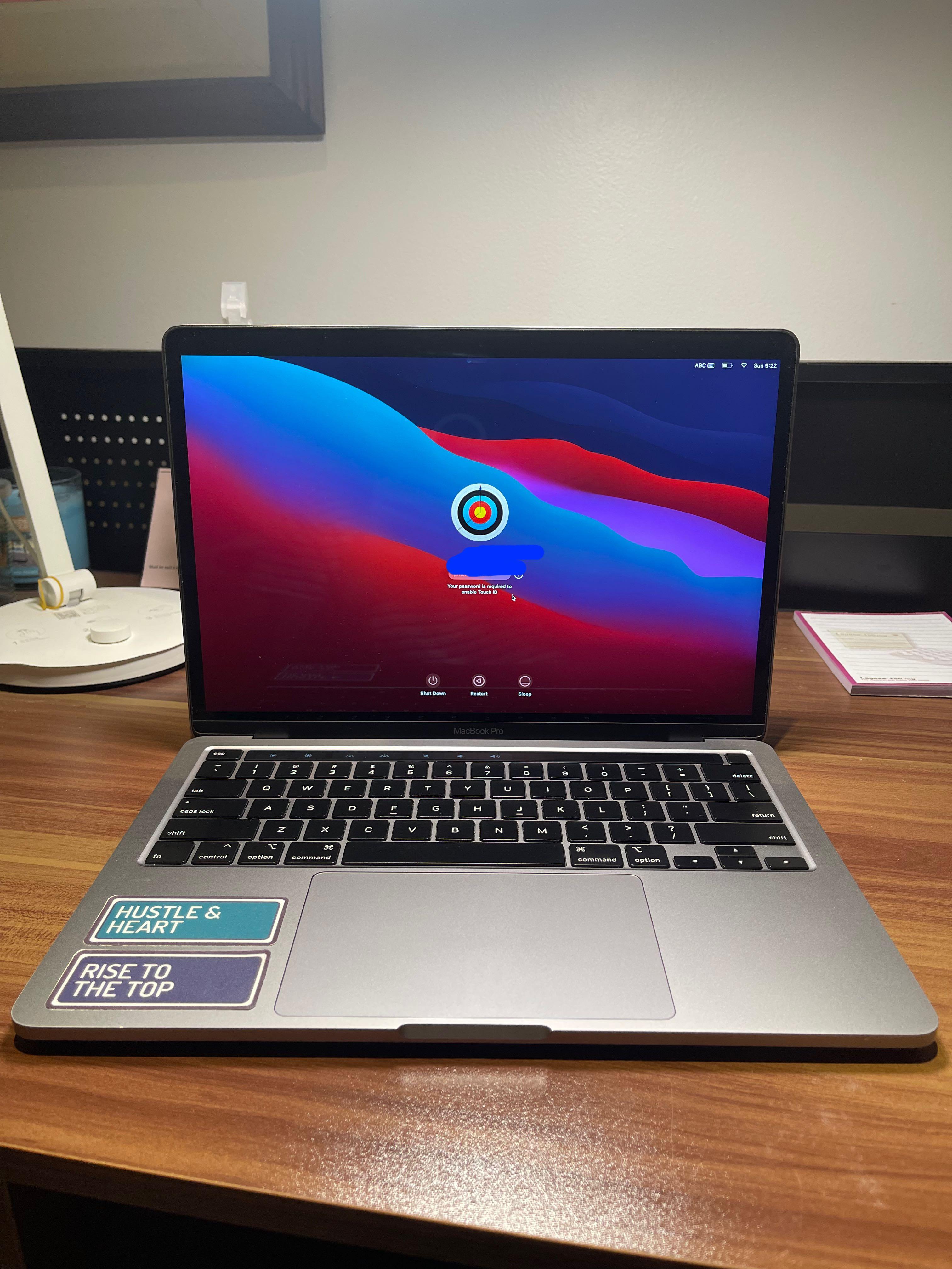 Macbook Pro 12 2020 with Touchbar (Category: Laptops & Notebooks) located in Quezon City. Submitted by dacabe (Listing ID 1177179097, Image 1). Description: Macbook Pro 2020 with Touchbar Two Thunderbolt 3 ports Bought last pandemic Well used No issues at all with no scratches 13.3 Retina Display Intel Core i5 Processor Touch Bar and Touch ID Weight 1.4 kg Memory 8 GB Storage 256GB SSD RFS: Will shift to air (due to nature of work, needs a more c