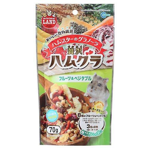 【倉鼠零食】Marukan 豪華倉鼠水果蔬菜零食 70g（日本直送，適合小動物的零食，熊仔鼠倉鼠皆可） （分類：寵物食品）位於 Hong Kong。 由 HamuSs 提交（商品編號 1177104278，圖片 1）。簡介： 有現貨 在果蔬脆片中加入了水果，蔬菜和穀物。 天然膳食纖維保持胃健康。 含有倉鼠喜歡的奶酪粒。 發酵穀物提取物可減少糞便氣味。。