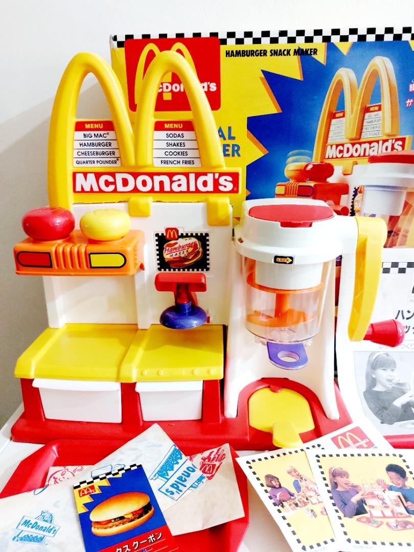 McDonald s Mcd Happy Meal Magic Maker Playset Hamburger Snack Maker Vintage Mattel 1993 COMPLETE SET
