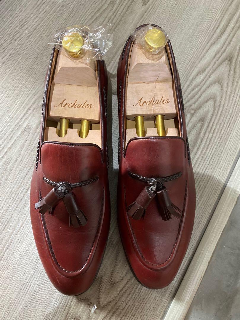 Maroon loafers mens new arrivals