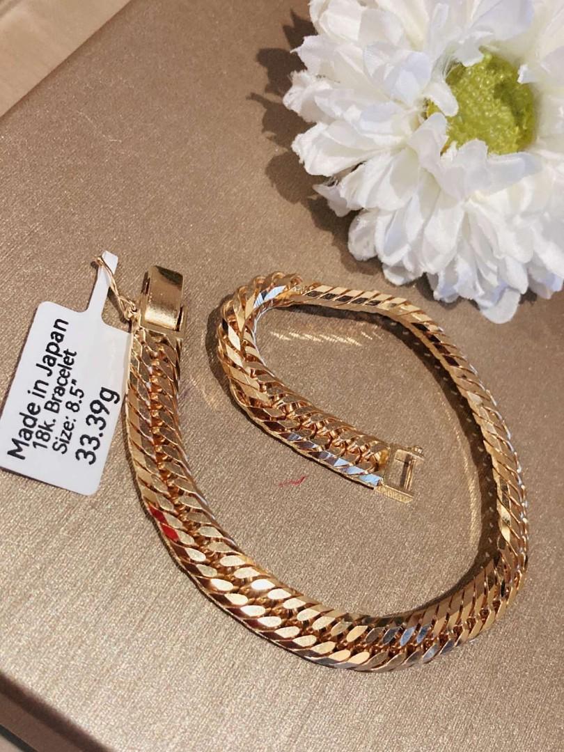 18k Gold Plated Stainless Steel Paperclip Bracelet | Dickinson Jewelers |  Dunkirk, MD