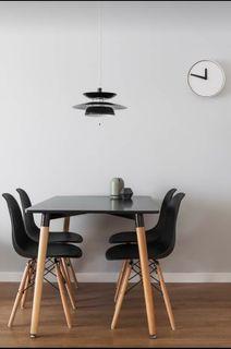 MINIMALIST TABLE AND CHAIRS