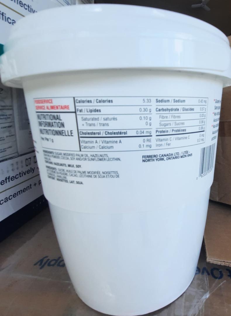 NEW and ORIGINAL - Nutella Spread, 3 kg (Category: Other Food & Drinks) located in Bay. Submitted by chinggayalltoyscorner (Listing ID 1177206489, Image 3). Description: For more Authentic and Brand New Clothings, apparel, Toys and Home Products contact me at +639192753760 or visit our site on the following: Lazada- https://www.lazada.com.ph/shop/chinggays-all-stuff-shop Shoppee- https://shopee.ph/chinggayallstuffcorner Carousell - https://www.ca