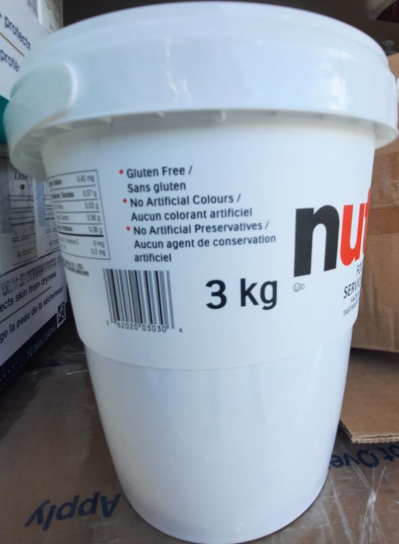 NEW and ORIGINAL - Nutella Spread, 3 kg (Category: Other Food & Drinks) located in Bay. Submitted by chinggayalltoyscorner (Listing ID 1177206489, Image 2). Description: For more Authentic and Brand New Clothings, apparel, Toys and Home Products contact me at +639192753760 or visit our site on the following: Lazada- https://www.lazada.com.ph/shop/chinggays-all-stuff-shop Shoppee- https://shopee.ph/chinggayallstuffcorner Carousell - https://www.ca