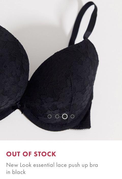 New Look essential push up bra in black