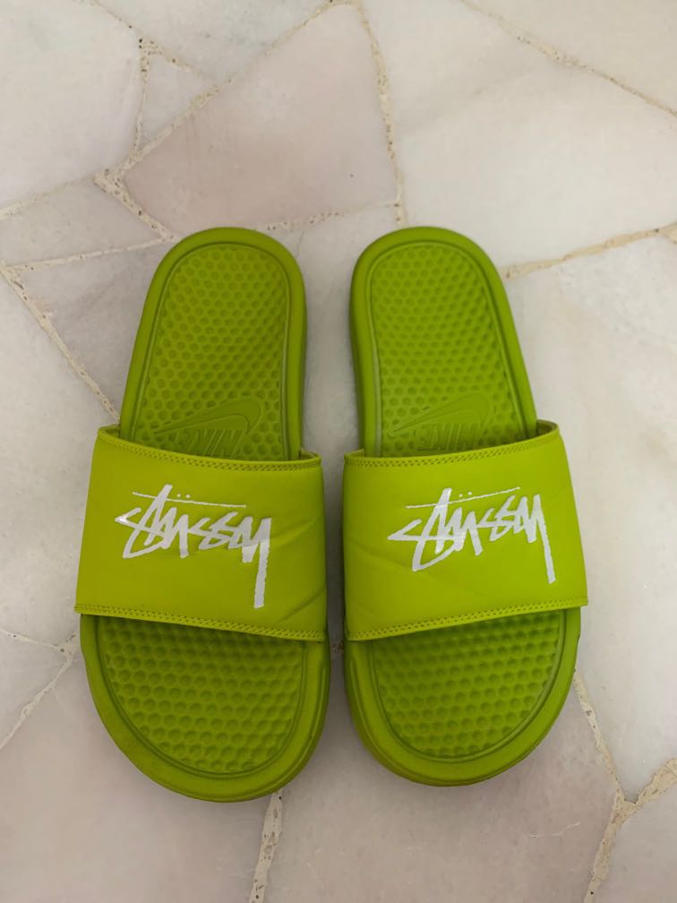 nike stussy flip flops
