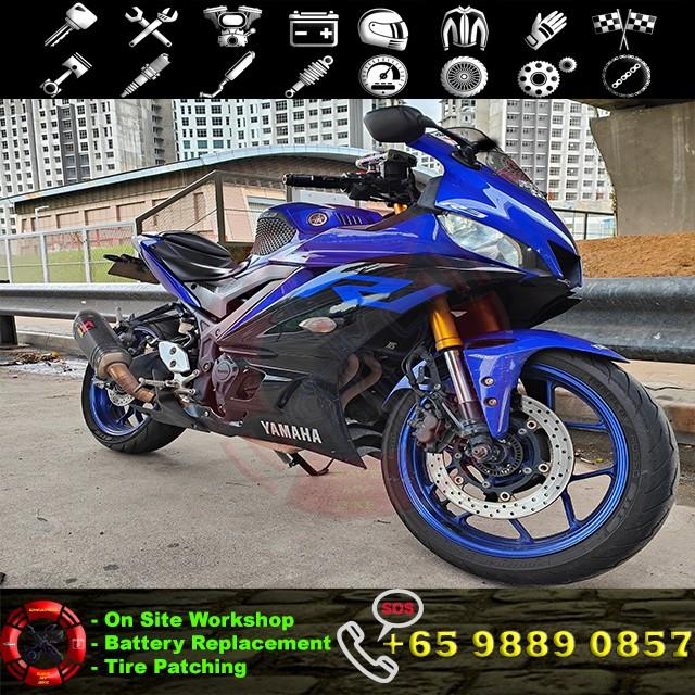 Onsite Battery Yamaha R3 Service, Motorcycles, Motorcycle Accessories