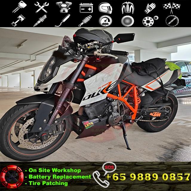 Onsite KTM Duke Battery Replacement, Motorcycles, Motorcycle