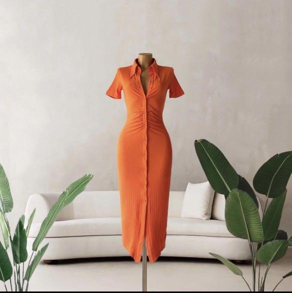 Classy orange dresses 2025