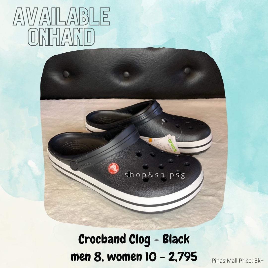 Original Crocs Crocband Clog Black Size: US Men 8, Women 10, Luxury,  Sneakers & Footwear on Carousell