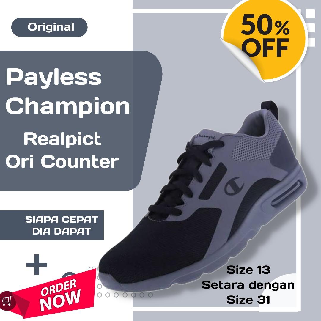 Original Payless Sepatu Anak Laki Sneakers Champion Branded Cowok