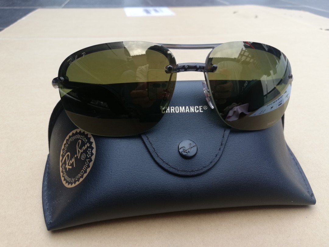 Original Ray Ban Chromance Sunglasses, Men's Fashion, Watches ...