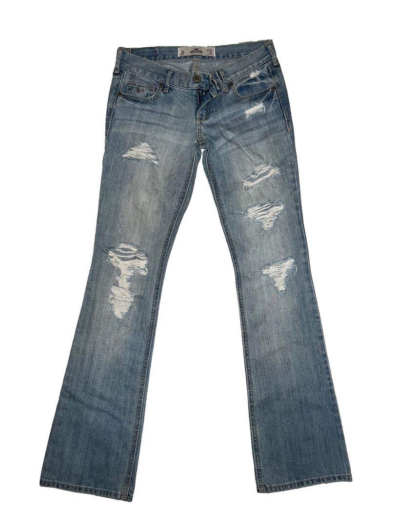 Original Y2K Hollister Ripped Flared Jeans (indie, alt, alternative ...