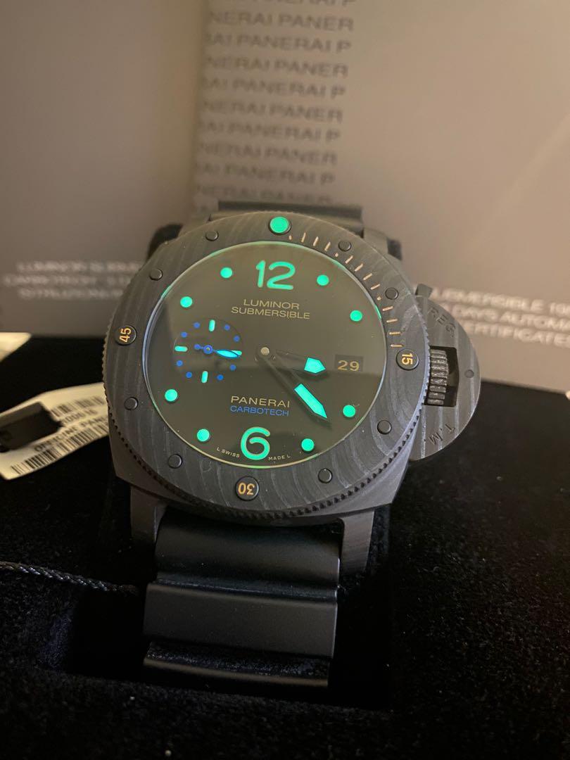 Panerai Luminor Submersible Carbon Tech Men s Fashion Watches
