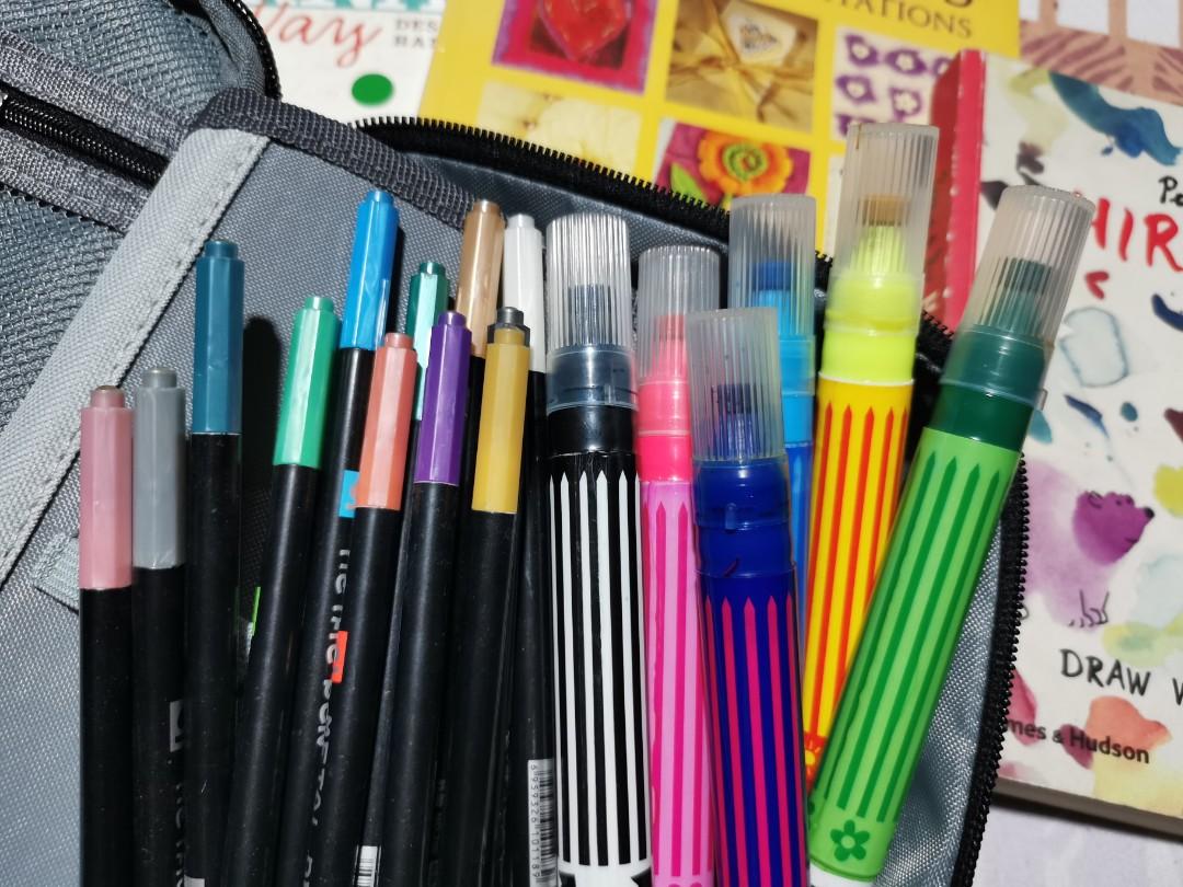 Pen, organizer, journal books, etc(read first pls) (Category: Stationery & School Supplies) located in Manila. Submitted by ickaikai (Listing ID 1177138097, Image 2). Description: -Metallic Pen and Stamp pen (actually hindi ko sya nagamit, natuyo nalang so hindi po sya nasulat or stamo, maybe you can make it work, alam ko may ginagawa para mabasa ink nya, parang ganun) -Pen organizer 72 slots -journal book, card making book (i can send videos for