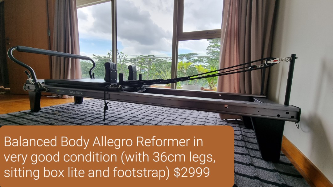 Pilates reformer allegro, Sports Equipment, Exercise & Fitness, Cardio & Fitness Machines on