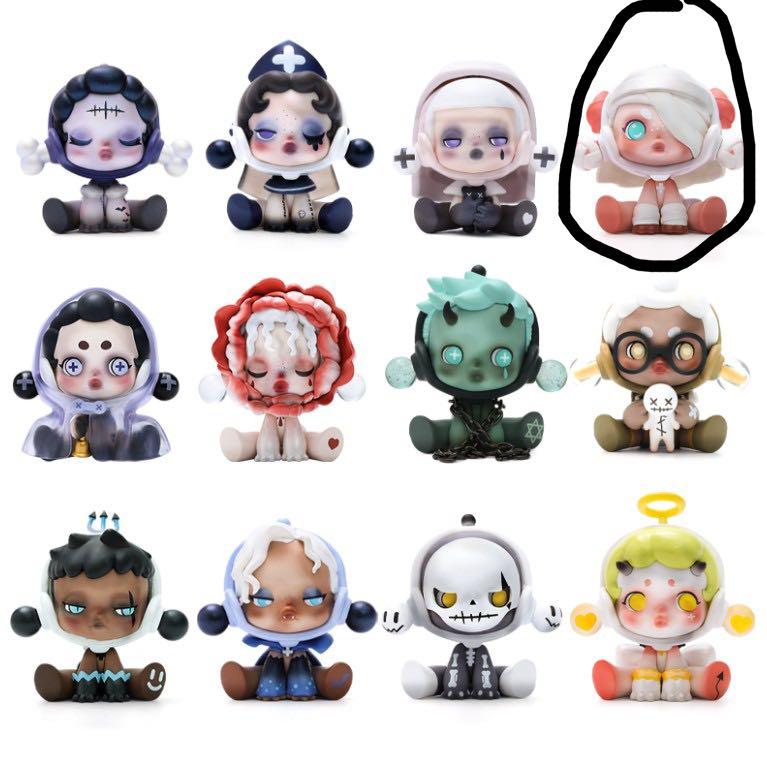 POP MART SKULLPANDA ANCIENT CASTLEシリーズ Fake Angel 天使 エンジェル POPMART ポップマート  スカルパンダ フィギュア 内袋未開封 新色追加して再販