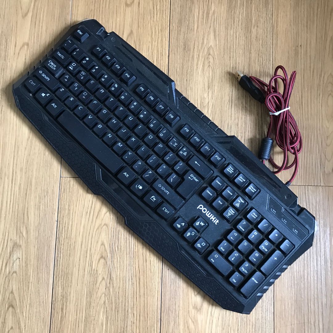 Powkit RGBV Light keyboard gaming keyboard, Computers & Tech, Parts ...
