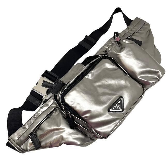 Prada silver belt bag shop