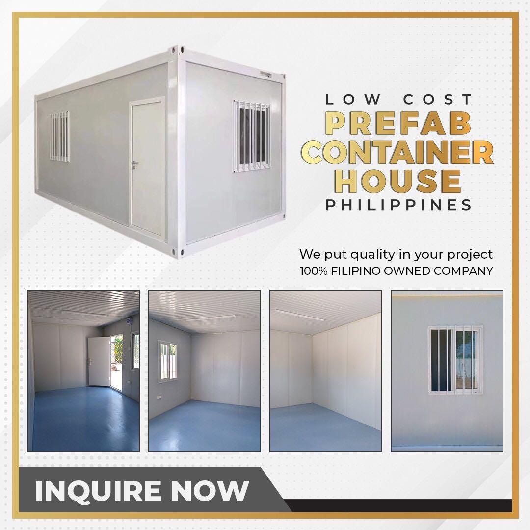 PREFAB CONTAINER. HOUSE (Category: Home Improvement Tools & Accessories) located in Manila. Submitted by franciscojof (Listing ID 1152896212, Image 1). Description: SELLING:LUXURY CONTAINER HOUSE -20 footer or 40 footer -FREE DELIVERY WITHIN METRO MANILA #containerhouse #prefabhouse .