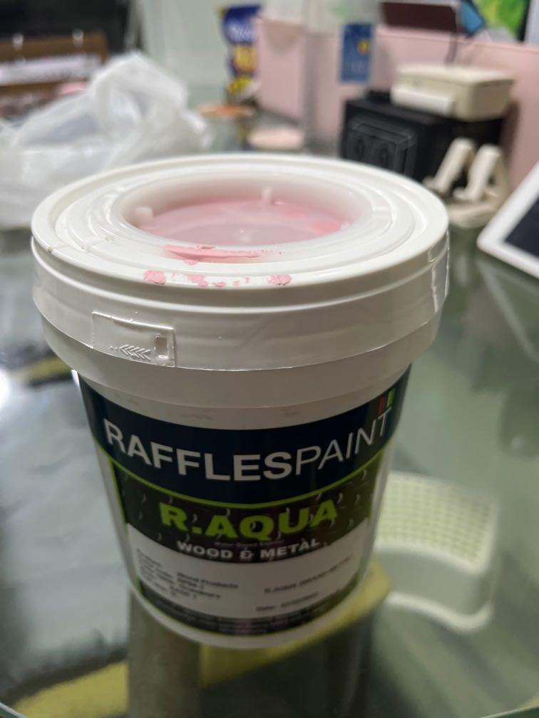 Raffles paint pink color, Furniture & Home Living, Home Decor, Other