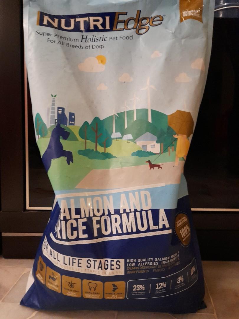Repackaged Nutriedge Holistic Salmon Rice Dry Dog Food Pet