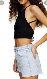 Ribbed Backless Top