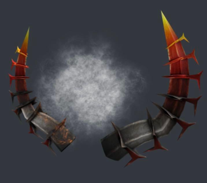 Roblox Limited Fiery Horns Of The Netherworld Fiery Video Gaming 