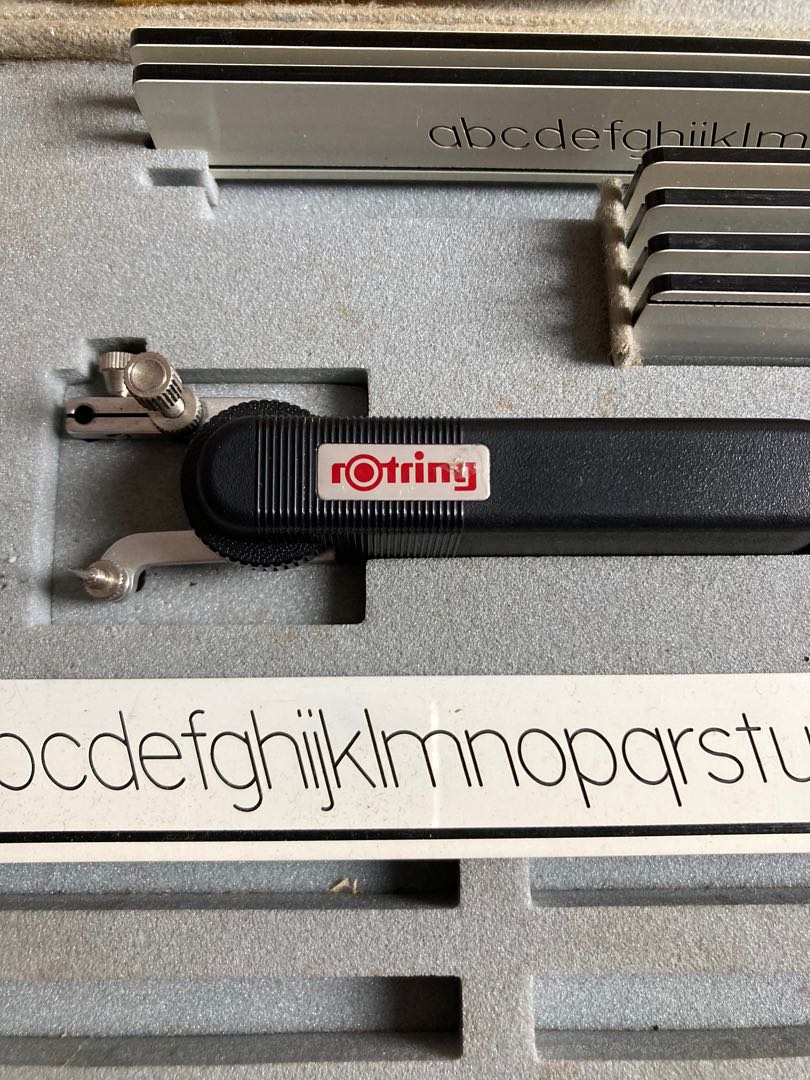 rOtring lettering guide, Hobbies & Toys, Stationary & Craft, Stationery ...