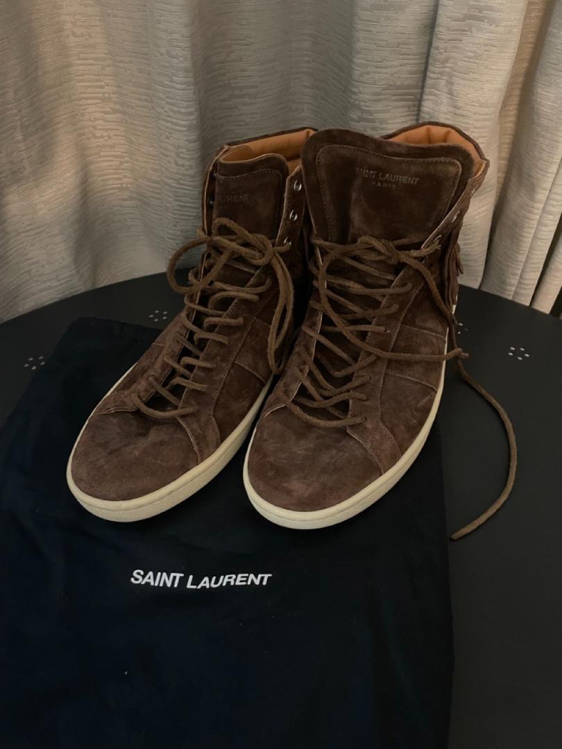 ysl brown suede
