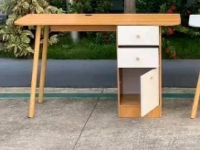 Scandinavian Study Table with Drawer / Cabinet SALE (Category: Tables & Sets) located in Manila. Submitted by affordshopz (Listing ID 1177081320, Image 2). Description: 120*50cm brand new.