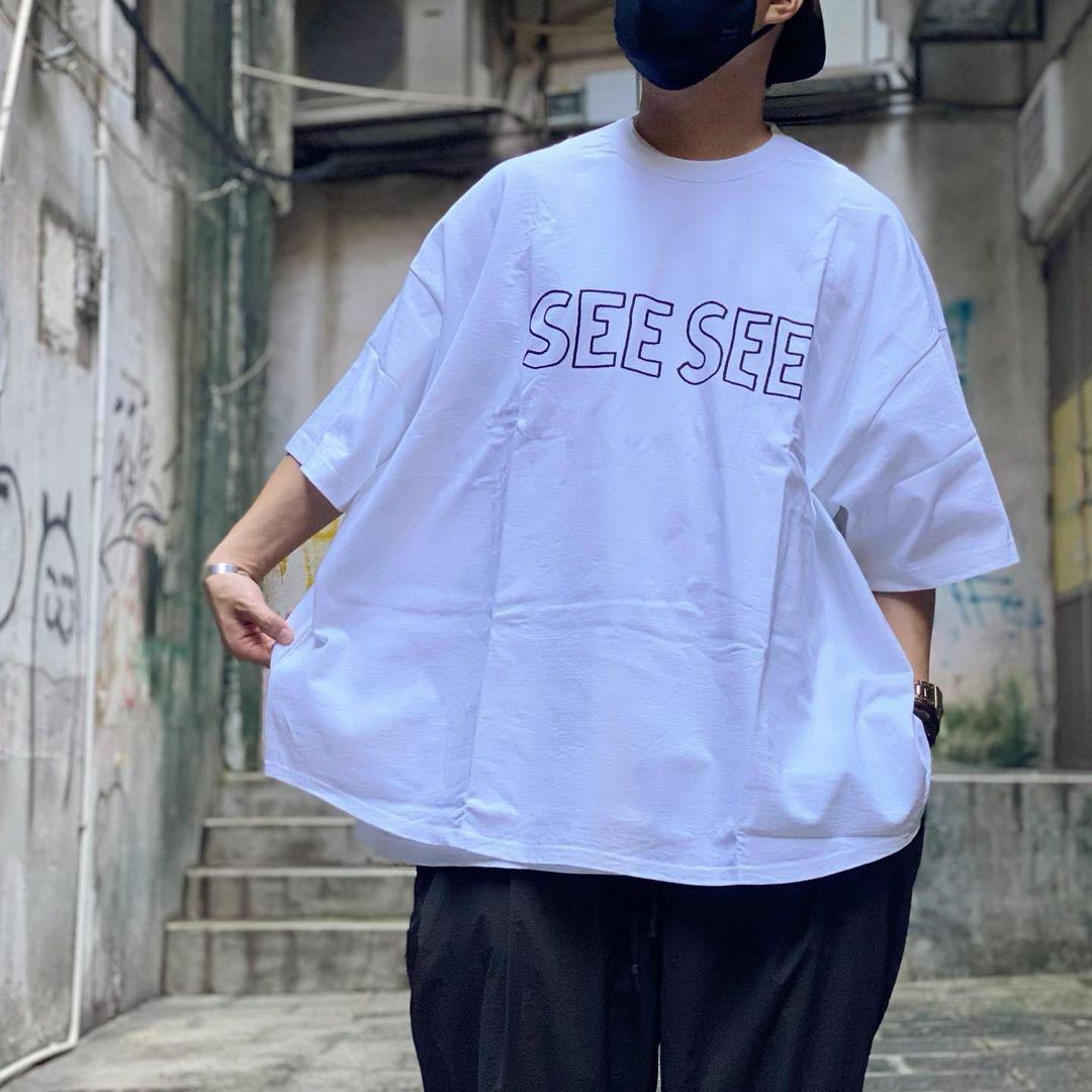 seesee SUPER BIG LONG-SLEEVE 鹿の子T-SHIRTS - Tシャツ