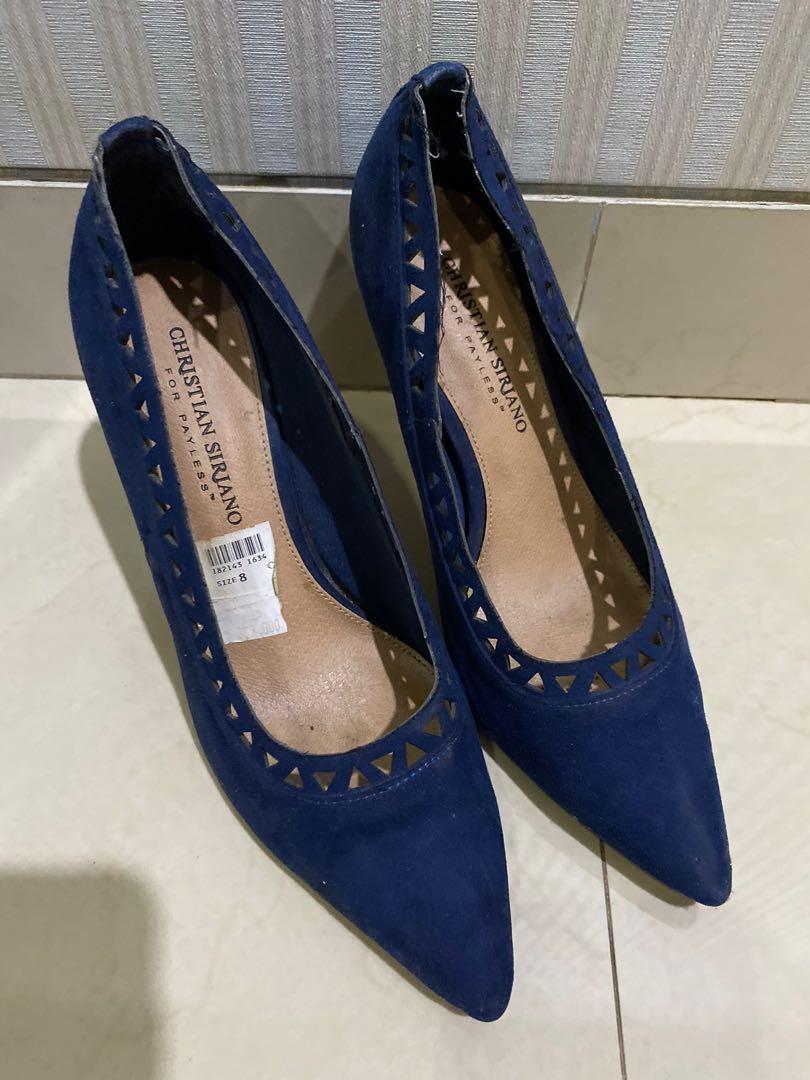 Sepatu heels navy Christian Siriano