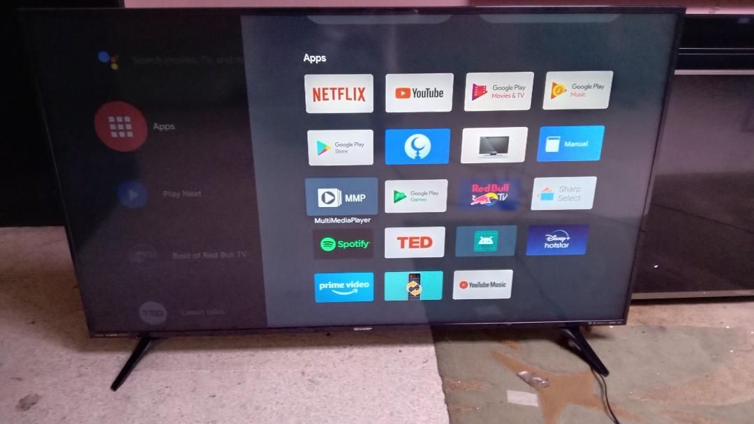 Sharp 60 inch Android 4K UHD smart TV very good condition, TV ...