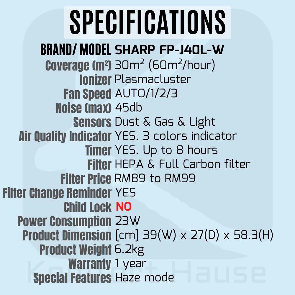 Sharp air shop purifier colour indicator