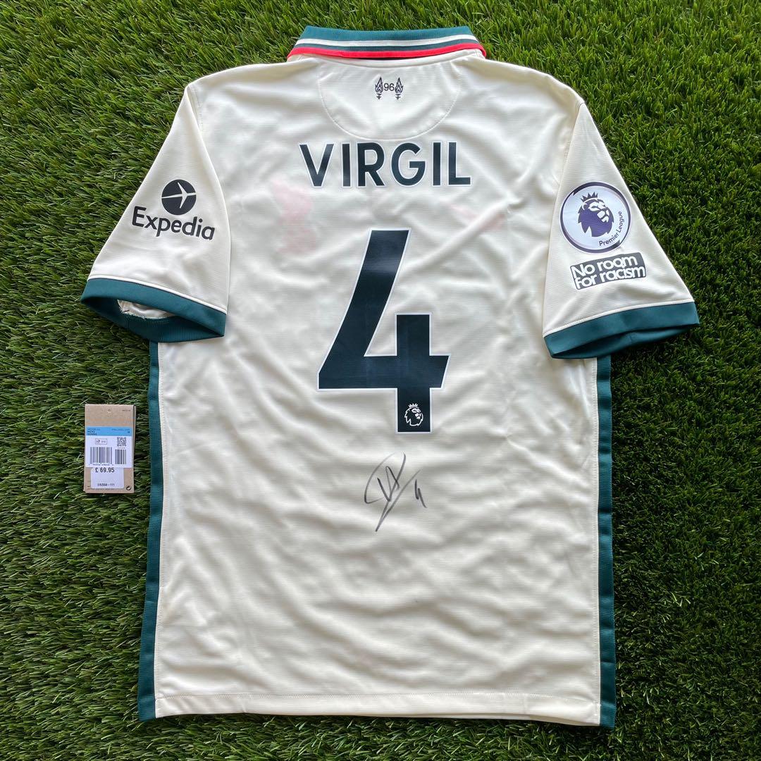 2021-22 LIVERPOOL FC Away S/S No.4 Virgil van Dijk Premier 21-22 LFC jersey