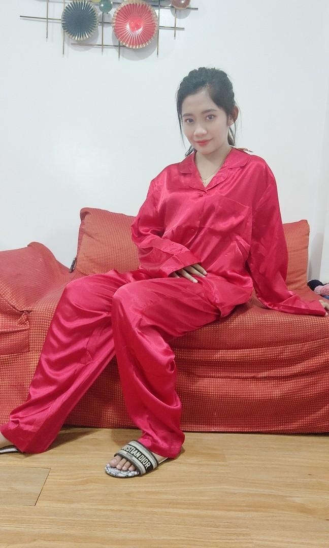 SILK SLEEPWEAR POLO PAJAMA SET Women s Fashion Dresses Sets