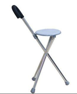 Single cane with seat