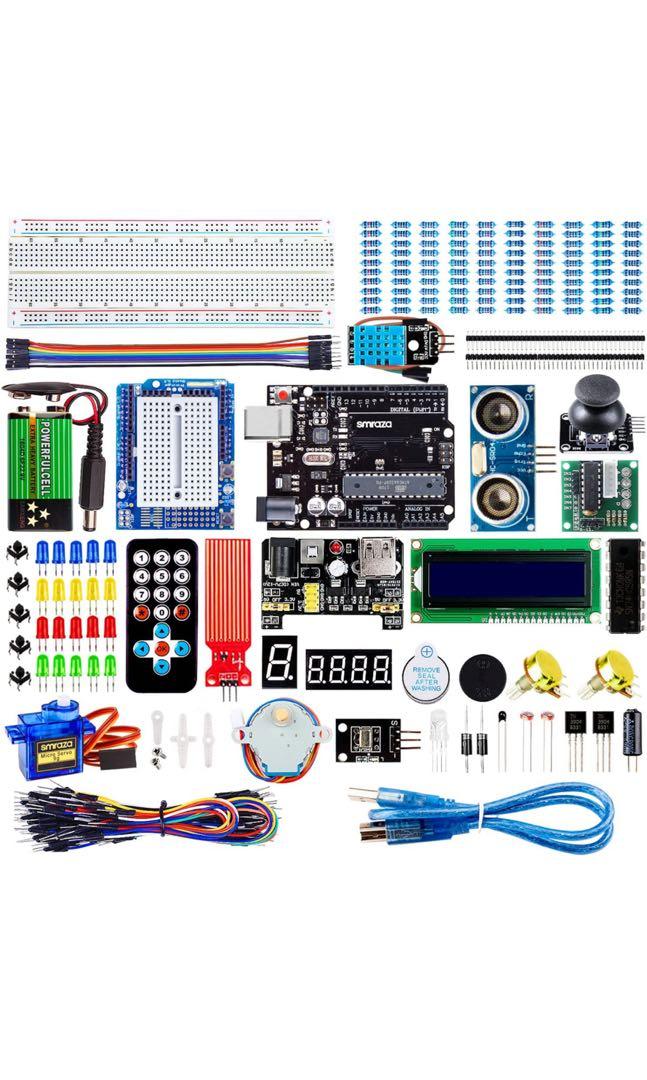 Smraza Complete Starter Kit for Arduino R3 Project with Tutorial, 9V 1 –  smraza
