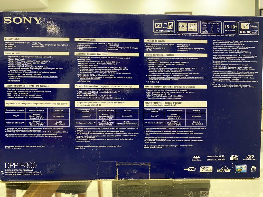 Sony Digital Photo Frame/Printer (Brand New), Computers & Tech, Parts