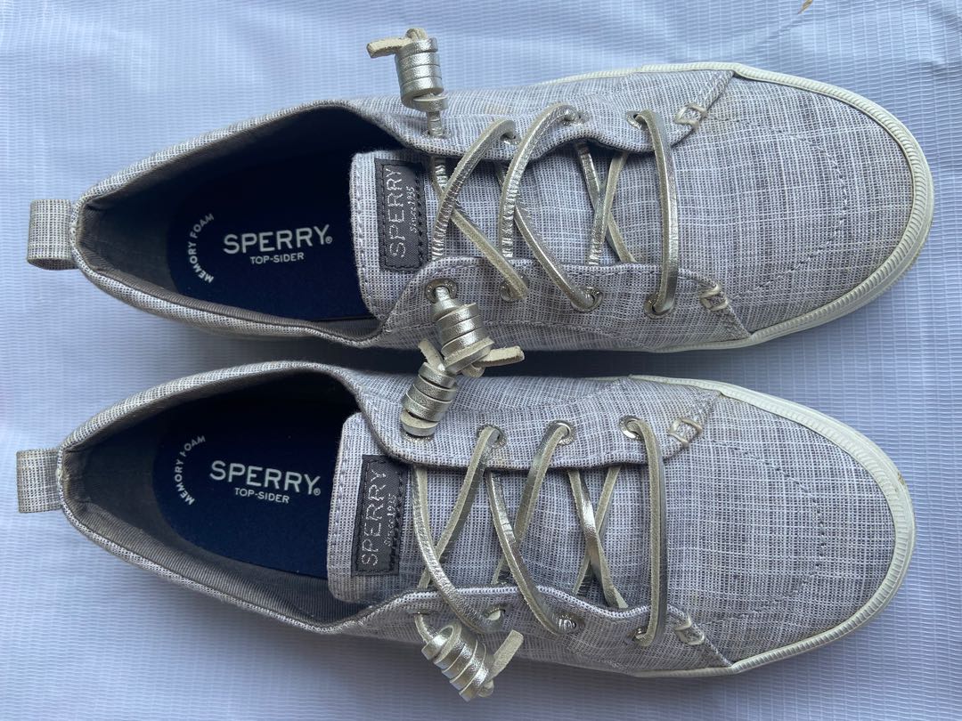 Sperry Crest Vibe Metallic Silver