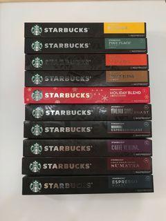 Starbuck coffee pods fo Nespresso