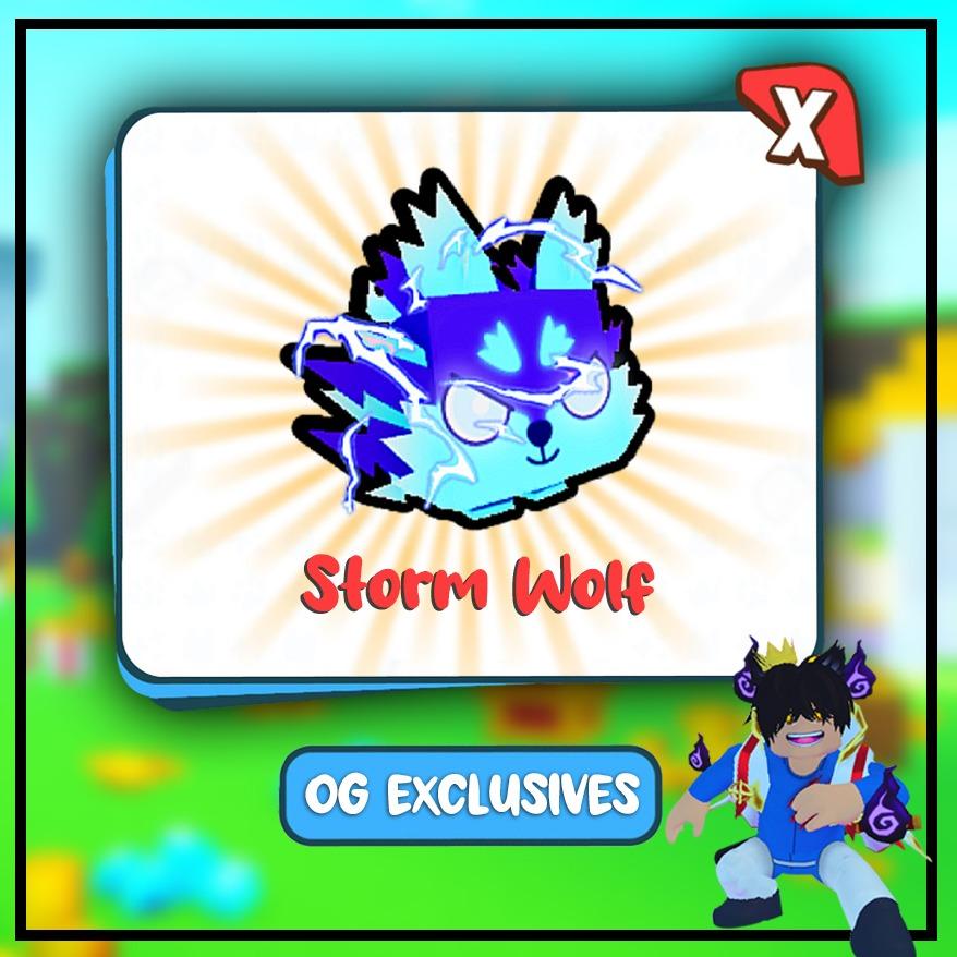 Storm Wolf OG Exclusives Pet Simulator X, Video Gaming, Gaming