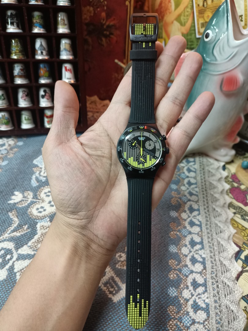 Swatch irony aluminium chronograph top