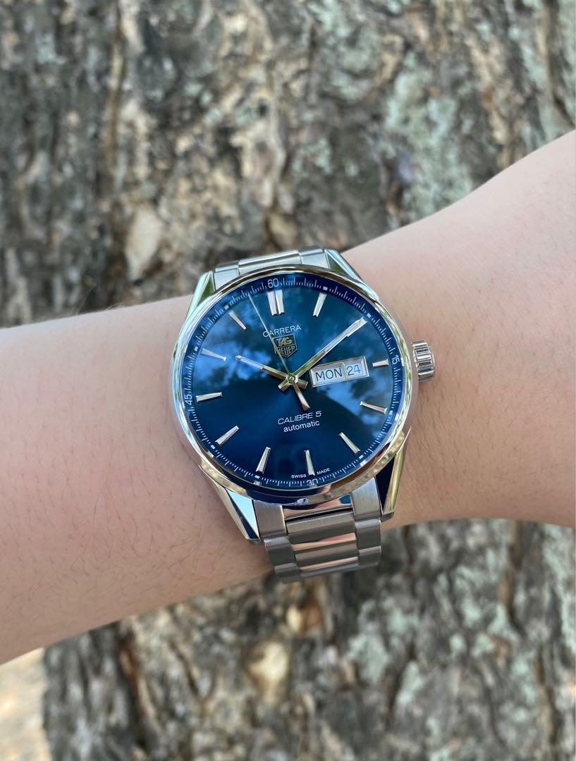 Tag heuer carrera top day date blue